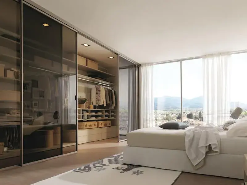 Sliding Mirrored Closet Doors