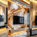 Modern TV Wall Tiles Design