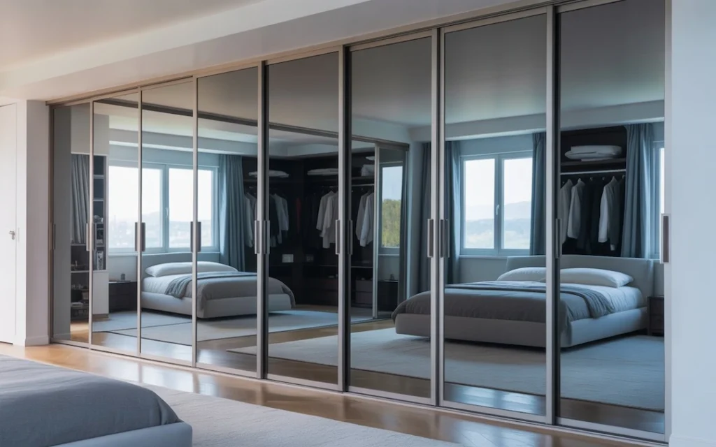 sliding mirror closet doors