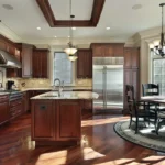cherry kitchen countertop cabinets